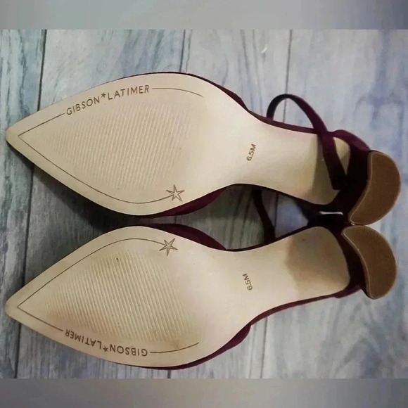 Gibson Latimer maroon heels size 6.5 - Picture 4 of 4